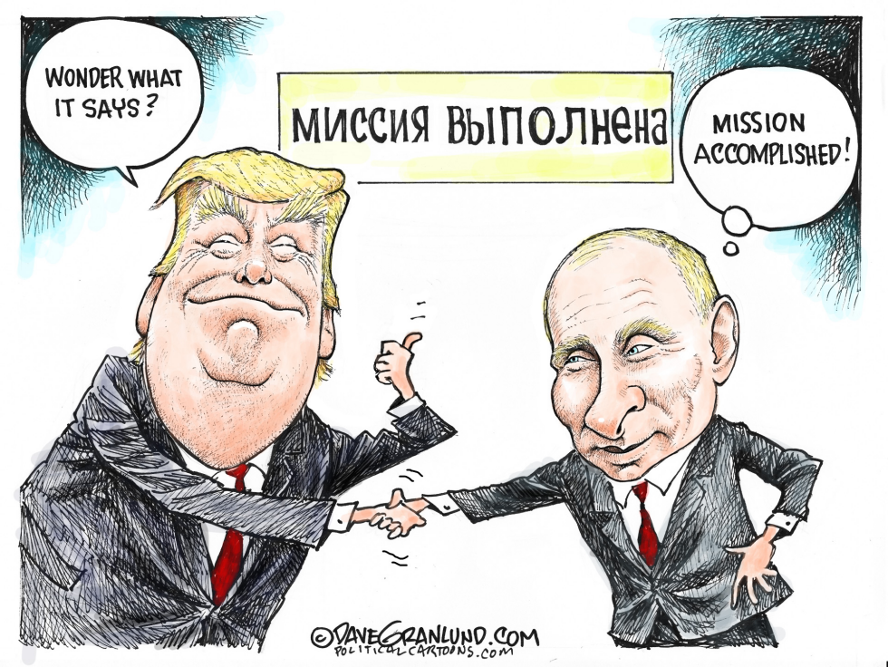 Trump and Putin meet COLOR
