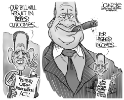 PAT TOOMEY WEALTH CARE BW by John Cole