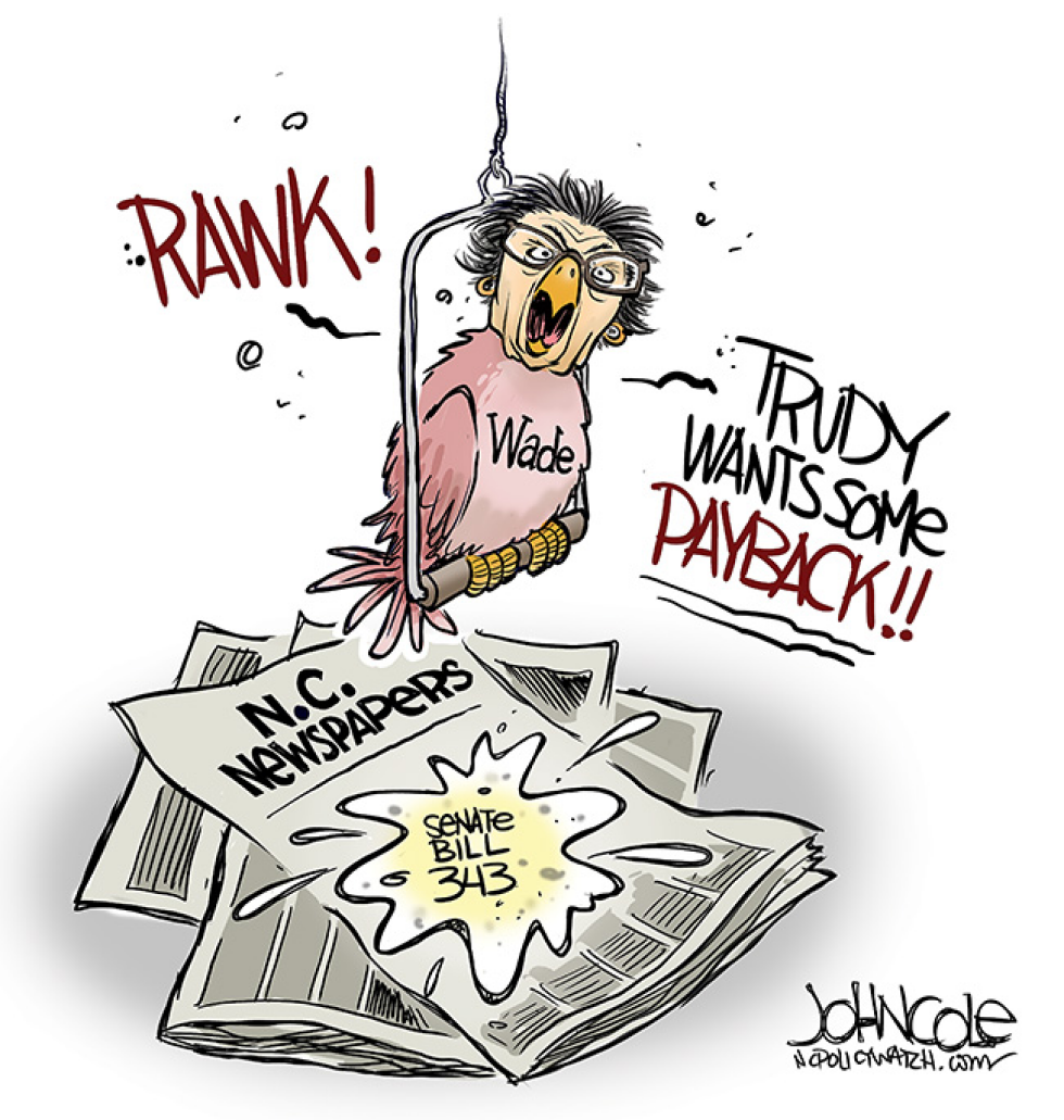LOCAL NC Trudy Wade and newspapers