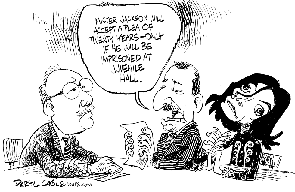  JACKO PLEA BARGAIN by Daryl Cagle