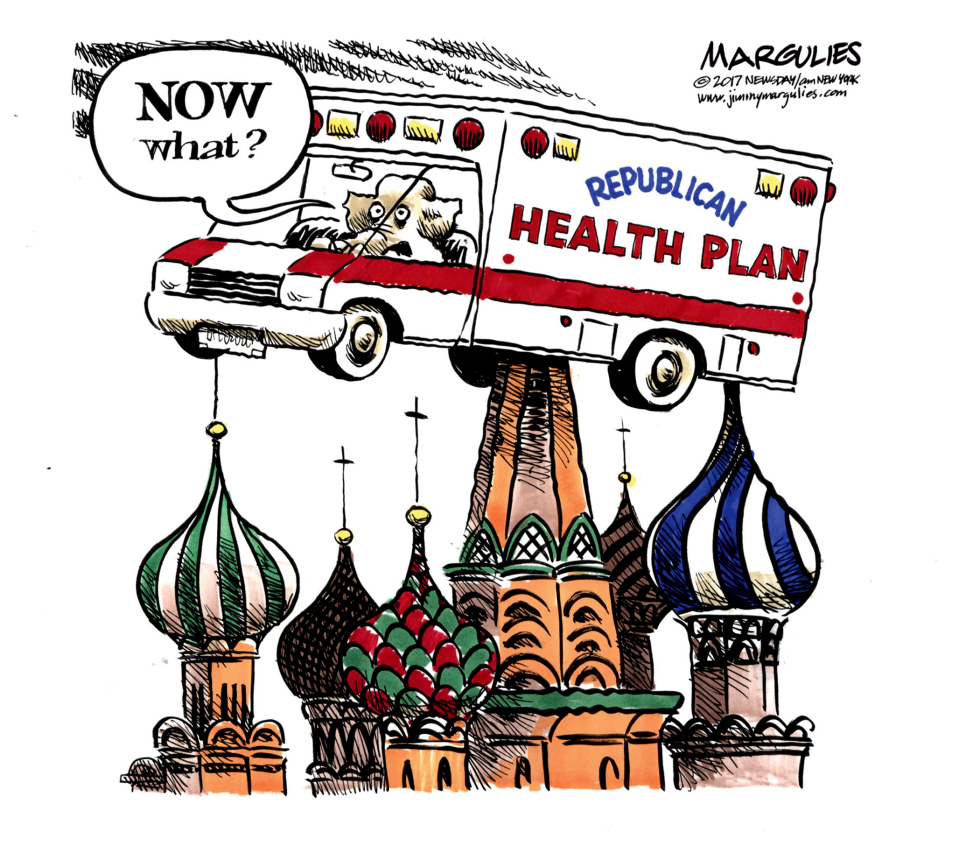 Trumpcare and Russia scandal color