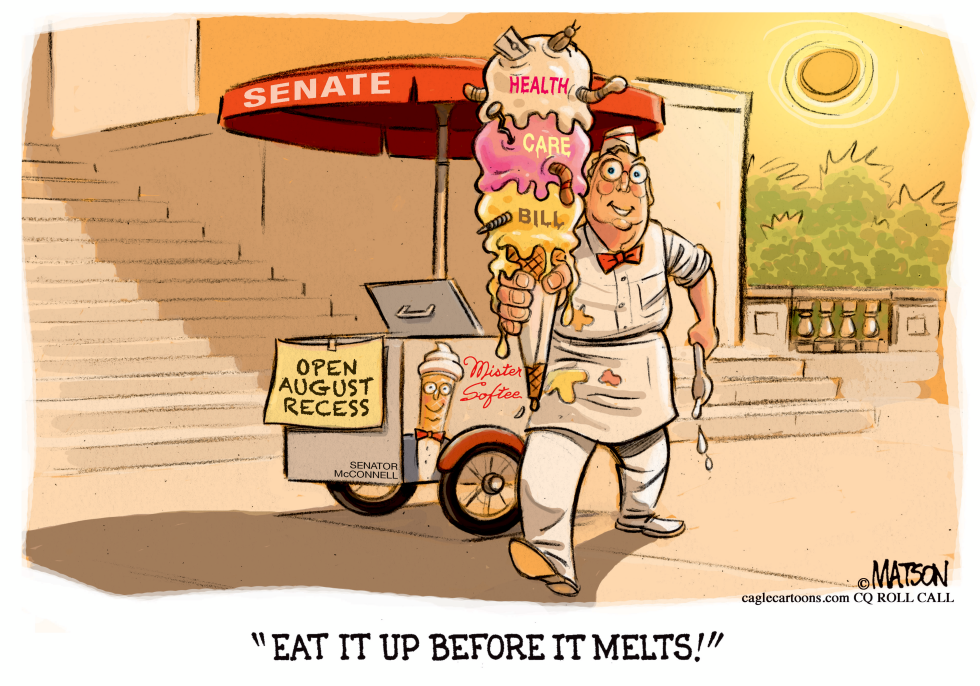  SENATOR MCCONNELL SELLS MELTING HEALTH CARE REFORM BILL by RJ Matson