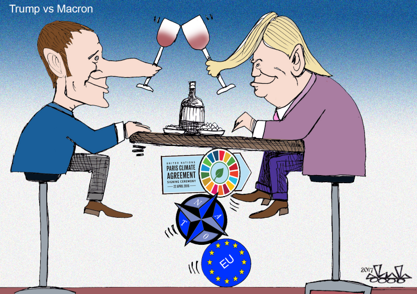 Trump vs Macron