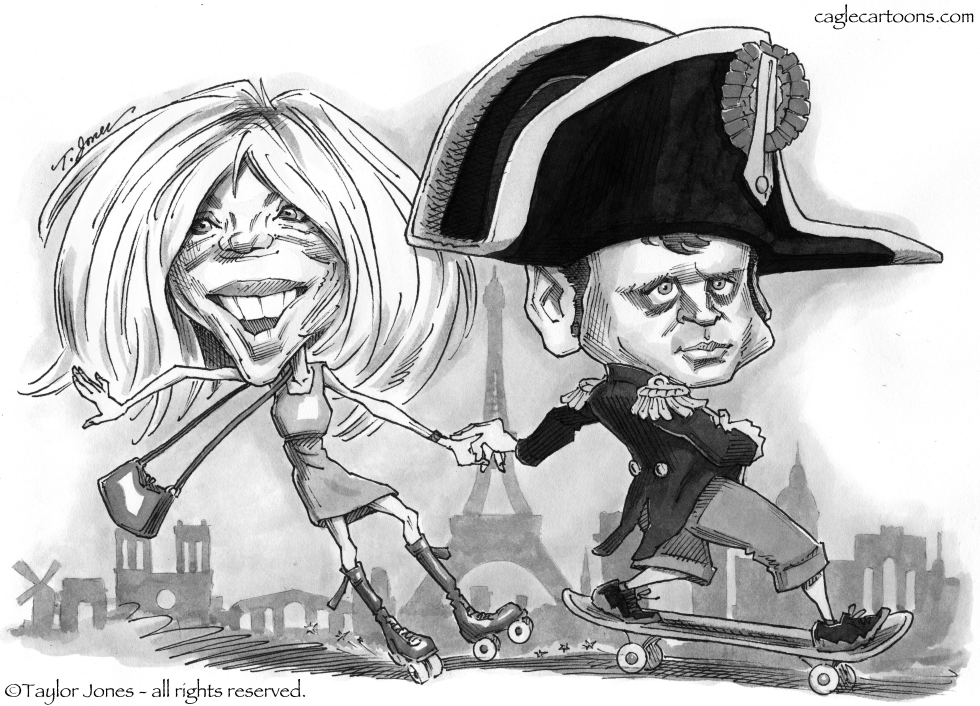 Brigitte and Napoleon Macron