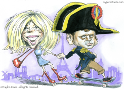 BRIGITTE AND NAPOLEON MACRON -  by Taylor Jones