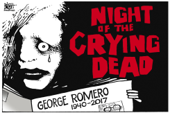 GEORGE ROMERO, RIP,  by Randy Bish