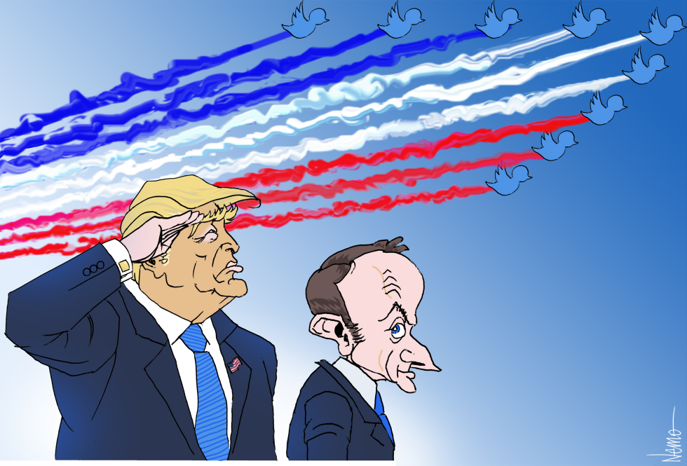 Trump at Bastille Day