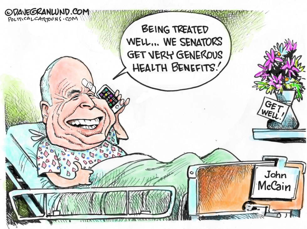  MCCAIN AND HEALTH CARE by Dave Granlund