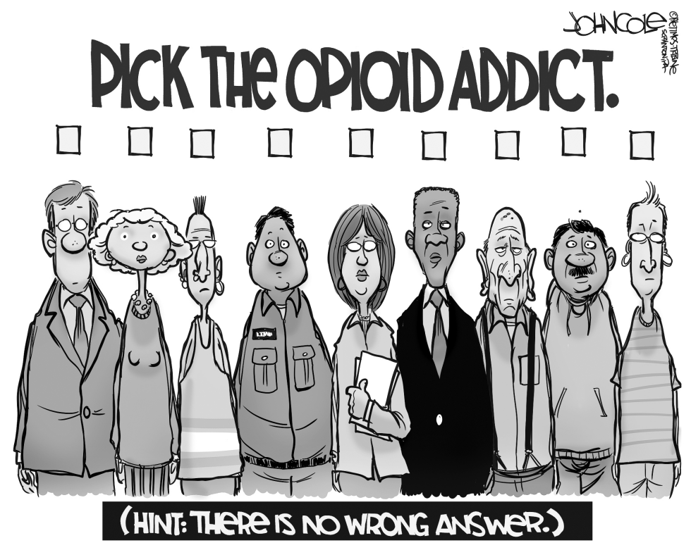 Pick the addict BW