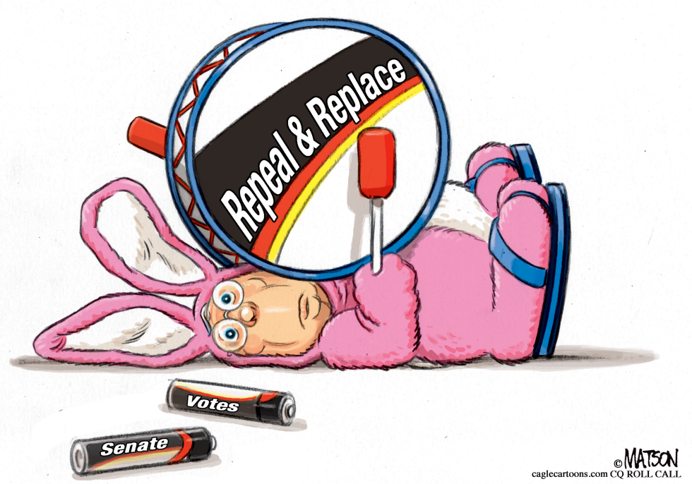  REPEAL AND REPLACE ENERGIZER BUNNY MITCH MCCONNELL by RJ Matson