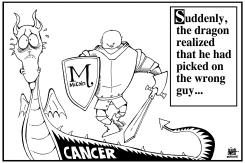 JOHN MCCAIN CANCER, B/W by Randy Bish