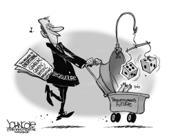 LOCAL PA GAMBLING AWAY THE FUTURE BW by John Cole
