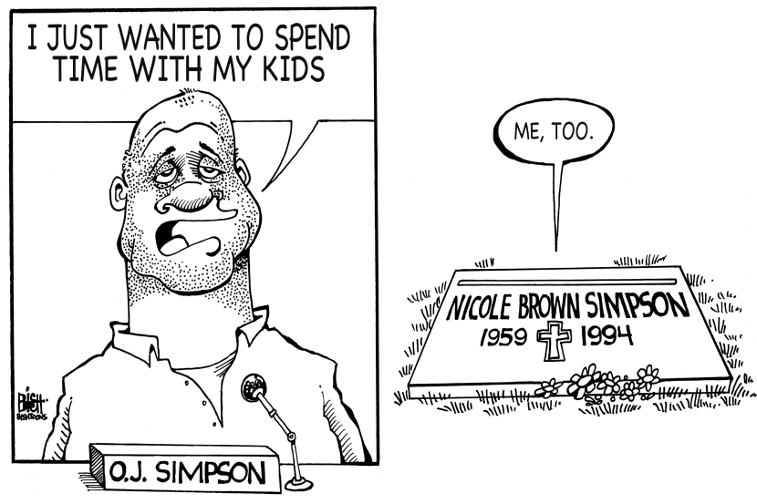 OJ SIMPSON, B/W