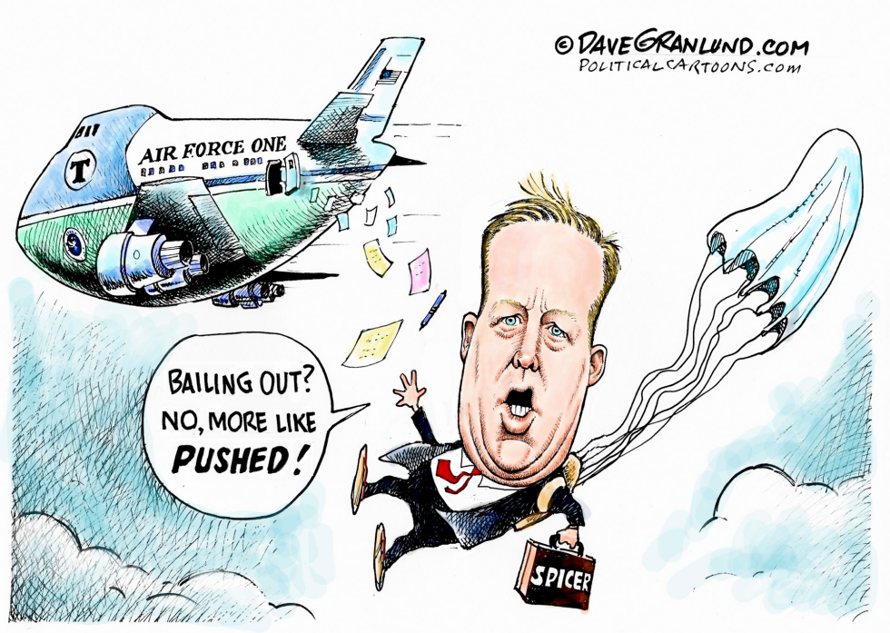 Sean Spicer resigns COLOR
