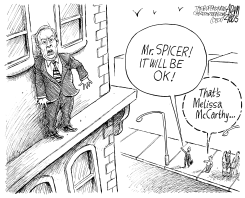 SEAN SPICER by Adam Zyglis