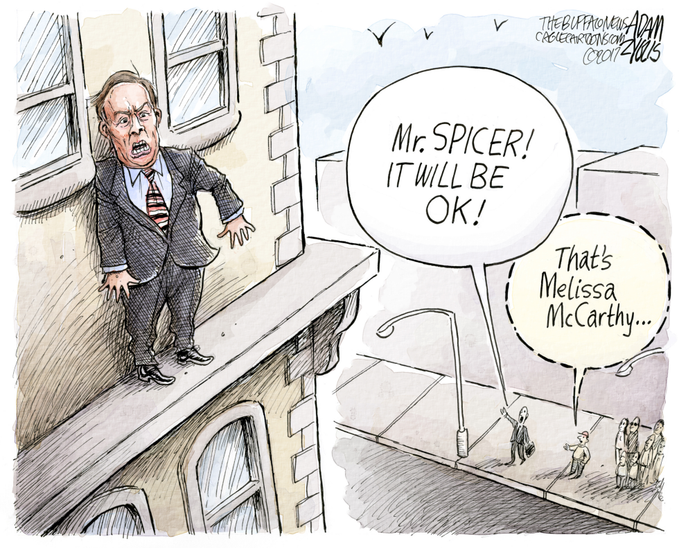  SEAN SPICER by Adam Zyglis