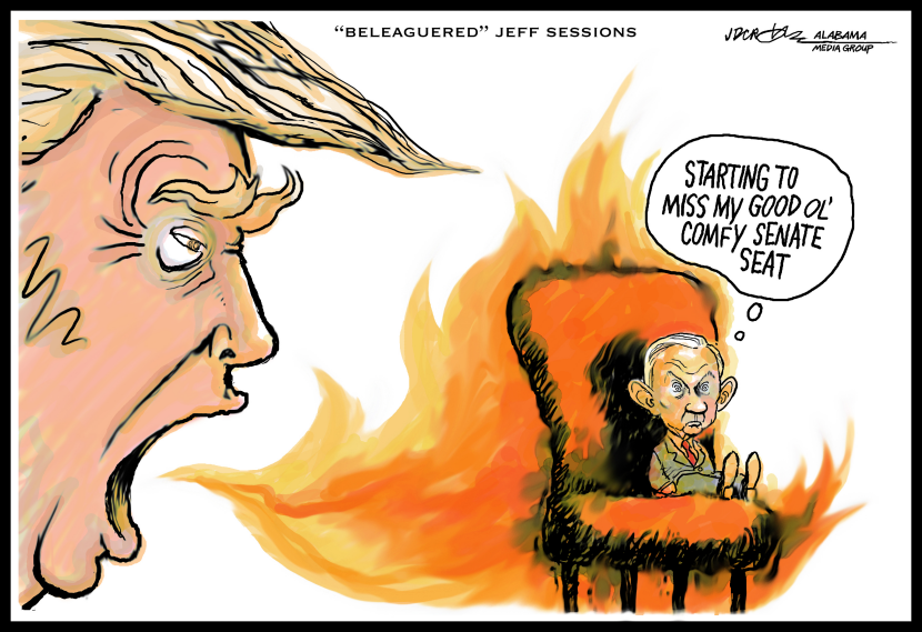 Beleaguered Jeff Sessions