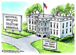 WHITE HOUSE AMNESIA  by Dave Granlund