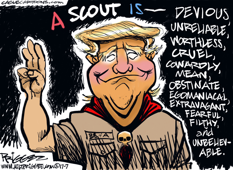  TRUMP'S WORDS by Milt Priggee