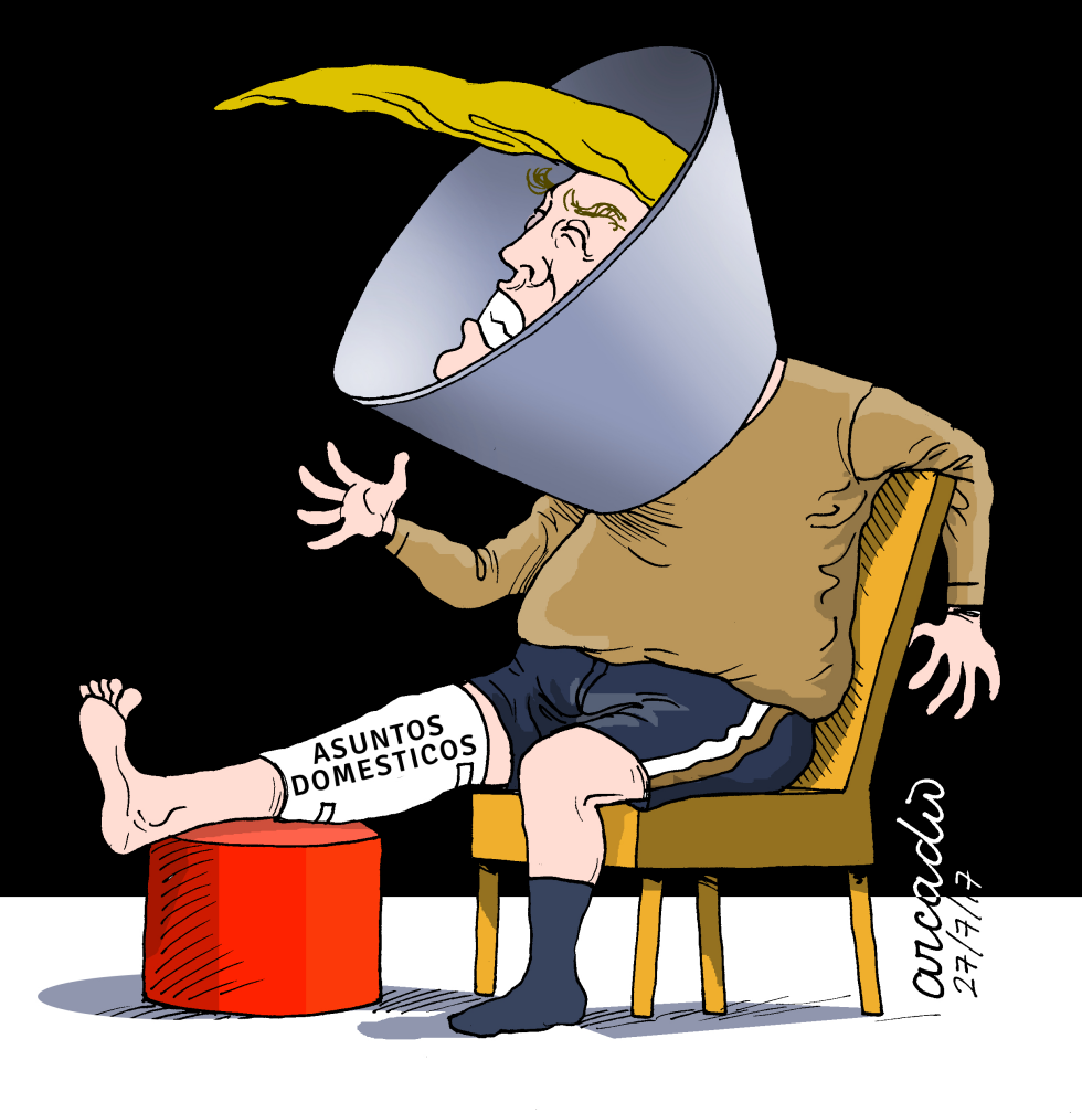 Trump enojado