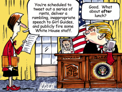 TRUMP SCHEDULE by Steve Nease