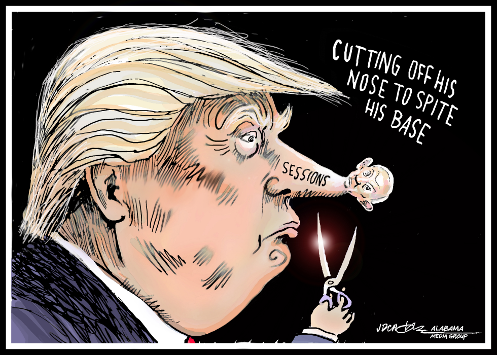 Trump Sessions Nose
