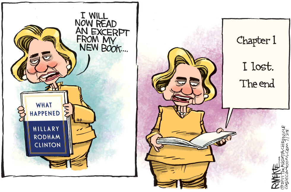  NEW HILLARY BOOK by Rick McKee