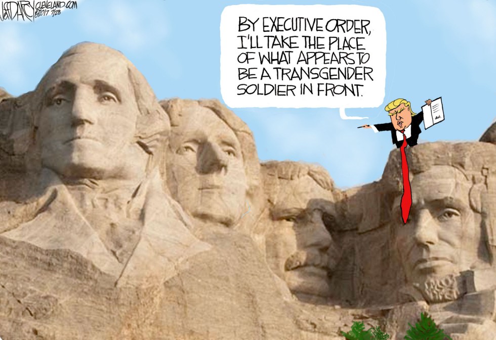 Trump on Mt Rushmore and Transgender Ban