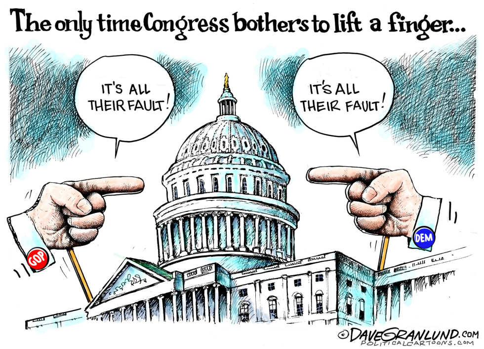  CONGRESS FINGER-POINTING by Dave Granlund