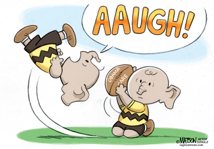 Charlie Brown Republicans Can't Repeal Obamacare