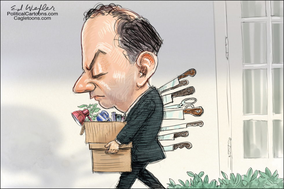 Reince Leaving Whitehouse