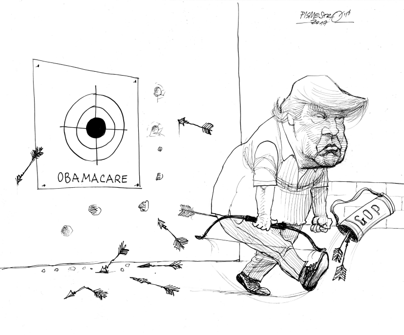 Misses target