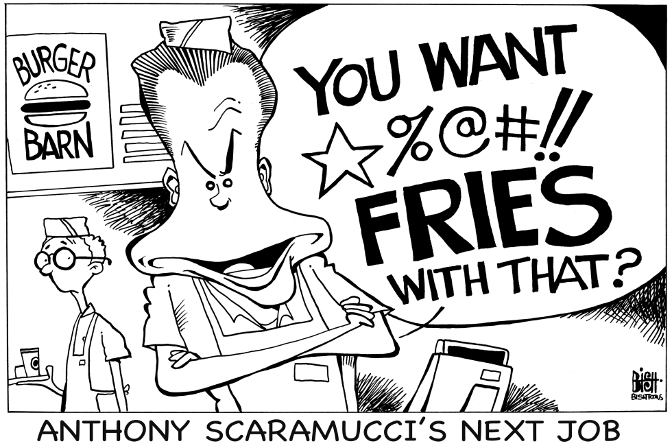 FAREWELL, SCARAMUCCI, B/W