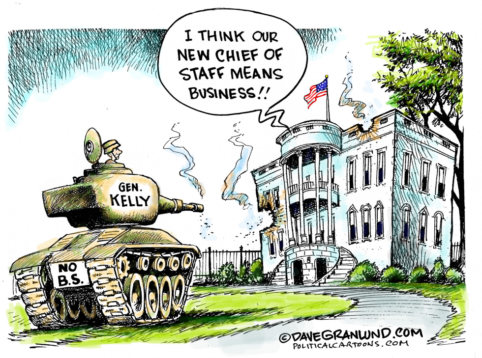  GEN KELLY CHIEF OF STAFF by Dave Granlund