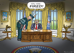 TRUMP HAS BEEN FIRED by Marian Kamensky