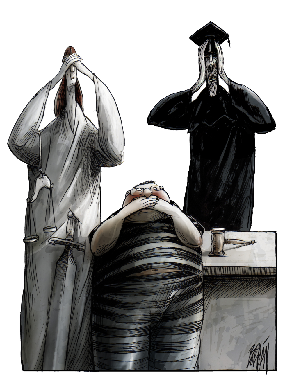 Los tres monos /