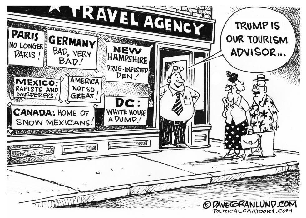 Trump insults and tourism