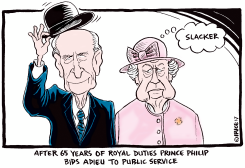 PRINCE PHILP BIDS ADIEU by Ingrid Rice