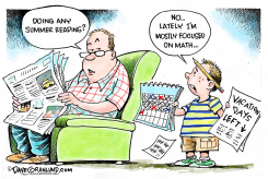 STUDENT SUMMER READING  by Dave Granlund