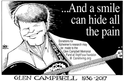 GLEN CAMPBELL, B/W by Randy Bish