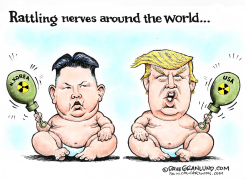 KIM AND TRUMP NUKE THREATS  by Dave Granlund