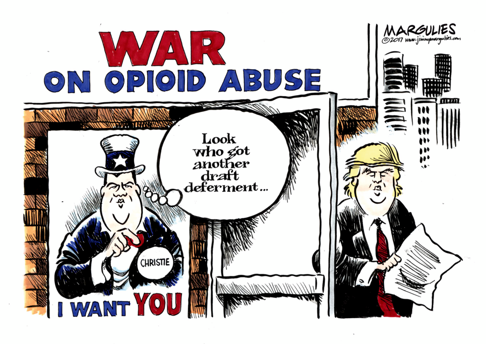 Trump, Chrisitie and Opioid Crisis color