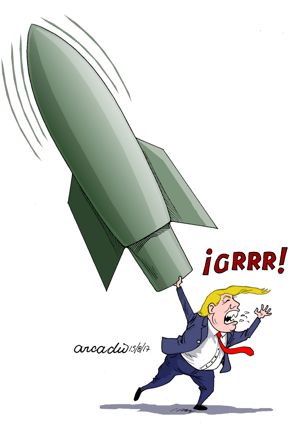 The anxious Trump/El ansioso Trump