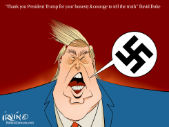 TRUMP EMBRACES FASCISM by Trevor Irvin