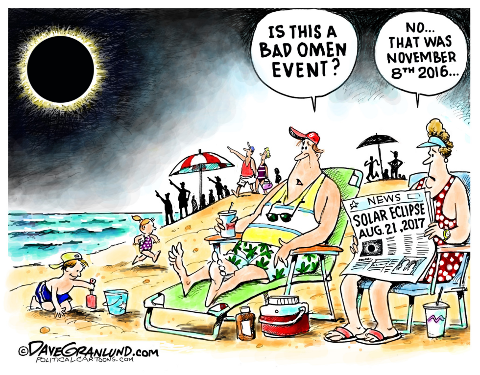  SOLAR ECLIPSE AND OMENS by Dave Granlund