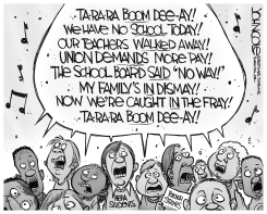 LOCAL PA TEACHERS' STRIKE SINGALONG BW by John Cole