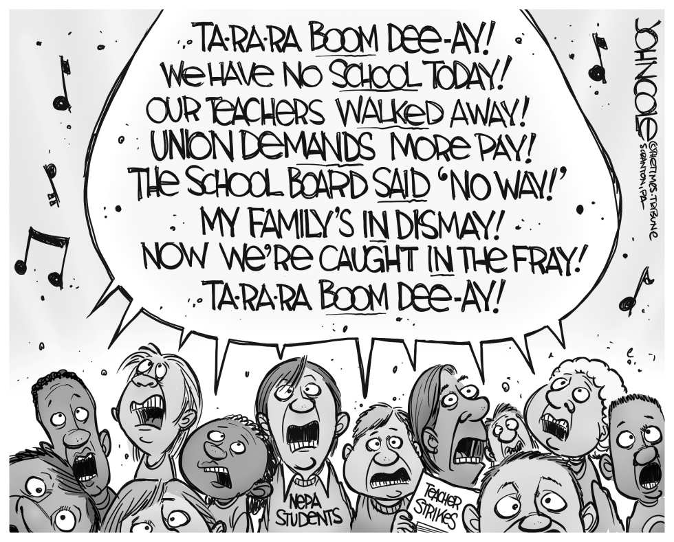 LOCAL PA Teachers' strike singalong BW