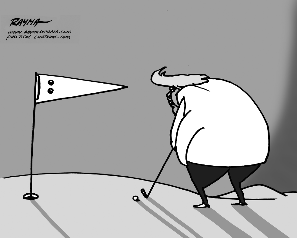 Trump plays the kkk BW