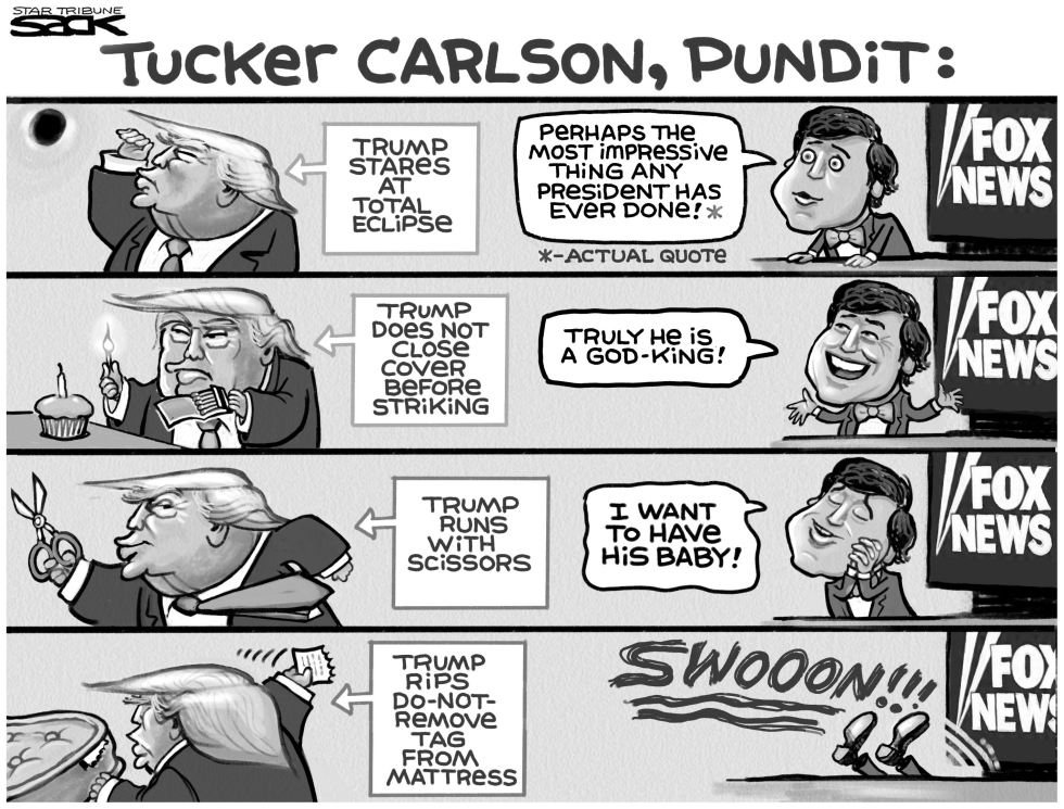  TUCKER CARLSON ECLIPSE by Steve Sack