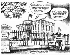 SECRET SERVICE FUNDING by Dave Granlund